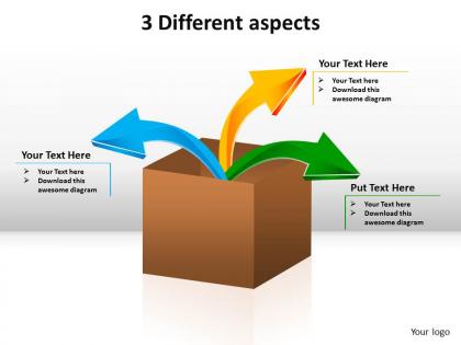 3 different aspects powerpoint slides templates infographics images 1121