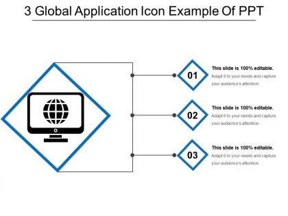 3 global application icon example of ppt
