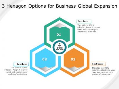 3 hexagon options for business global expansion