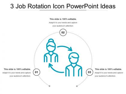 3 job rotation icon powerpoint ideas
