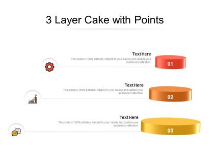 3 layer cake with points