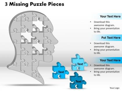 3 missing puzzle pieces