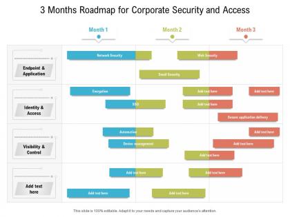 3 months roadmap for corporate security and access