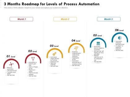 3 months roadmap for levels of process automation