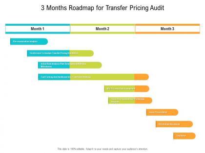 3 months roadmap for transfer pricing audit