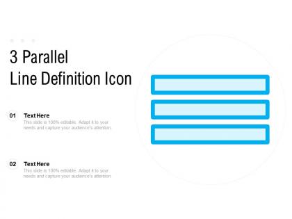 3 parallel line definition icon
