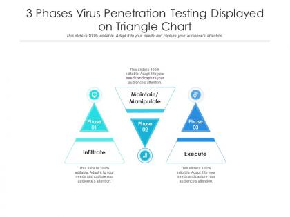 3 phases virus penetration testing displayed on triangle chart