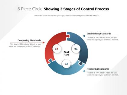 3 piece circle showing 3 stages of control process