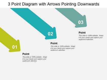 3 point diagram with arrows pointing downwards