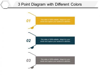 3 point diagram with different colors