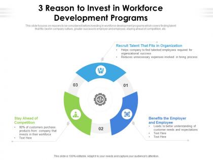 3 reason to invest in workforce development programs