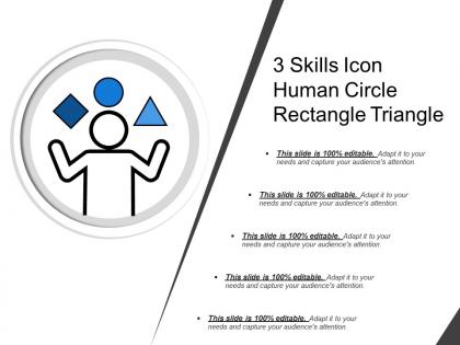 3 skills icon human circle rectangle triangle