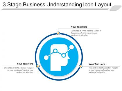 3 stage business understanding icon layout