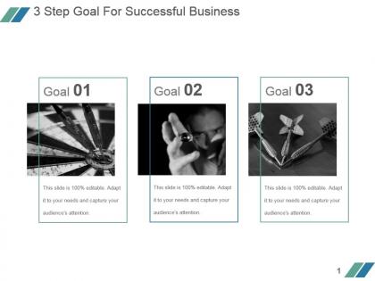3 step goal for successful business sample of ppt