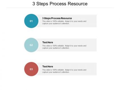 3 steps process resource ppt powerpoint presentation infographic template slides cpb