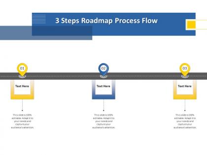 3 steps roadmap process flow m1245 ppt powerpoint presentation portfolio images