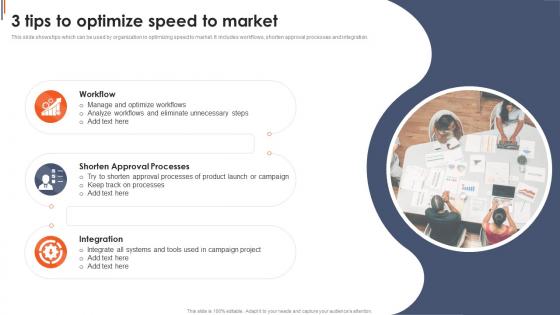3 Tips To Optimize Speed To Market