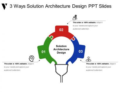 3 ways solution architecture design ppt slides