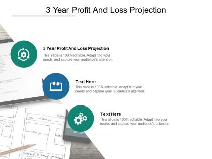 3 year profit and loss projection ppt powerpoint presentation infographic template templates cpb