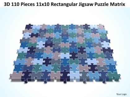 3d 110 pieces 11x10 rectangular jigsaw puzzle matrix