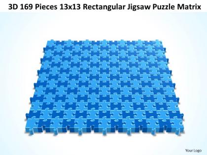 3d 169 pieces 13x13 rectangular jigsaw puzzle matrix