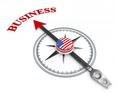 3d arrow of compass pointing on business stock photo