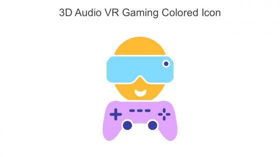 3D Audio VR Gaming Colored Icon In Powerpoint Pptx Png And Editable Eps Format