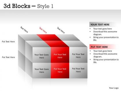3d blocks style 1 ppt 11