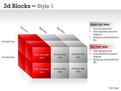 3d blocks style 1 ppt 12