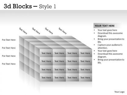 3d blocks style 1 ppt 19