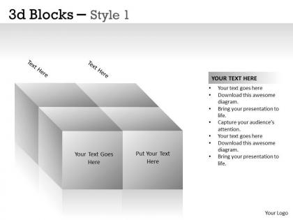 3d blocks style 1 ppt 1