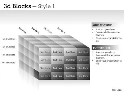 3d blocks style 1 ppt 20