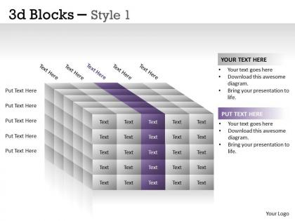 3d blocks style 1 ppt 23
