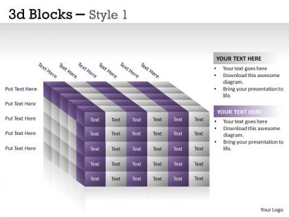 3d blocks style 1 ppt 24