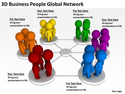 3d business people global network ppt graphics icons powerpoint