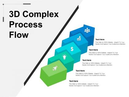 3d complex process flow example of ppt