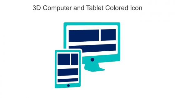 3D Computer And Tablet Colored Icon In Powerpoint Pptx Png And Editable Eps Format