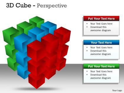3d cube perspective ppt 58
