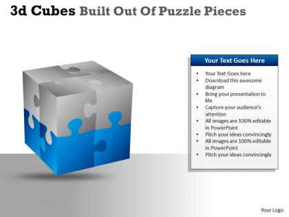 3d cubes built out of puzzle pieces ppt 20