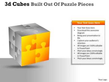 3d cubes built out of puzzle pieces ppt 21