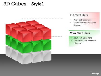 3d cubes colorful style 8