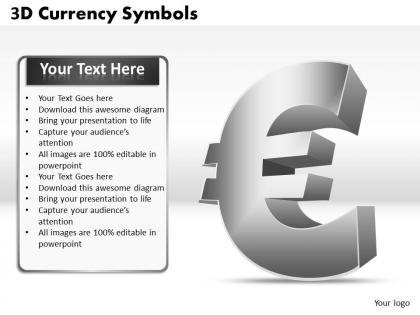 3d currency symbols ppt 2