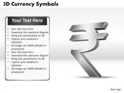 3d currency symbols ppt 5