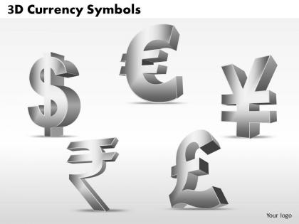 3d currency symbols ppt 6