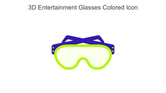 3D Entertainment Glasses Colored Icon In Powerpoint Pptx Png And Editable Eps Format