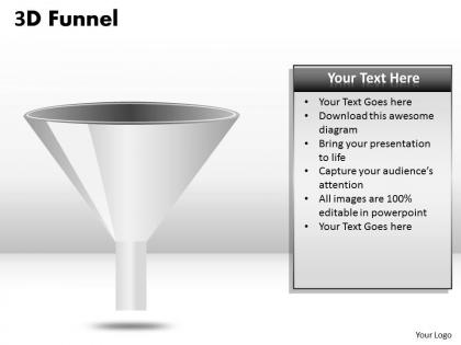 3d funnel design diagram