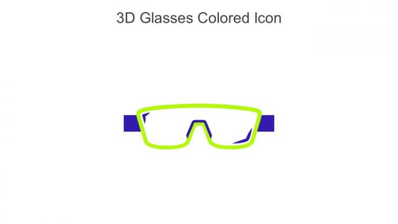 3D Glasses Colored Icon In Powerpoint Pptx Png And Editable Eps Format