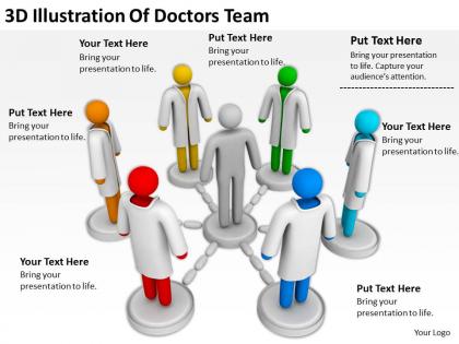3d illustration of doctors team ppt graphics icons powerpoint