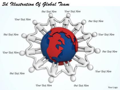 3d illustration of global team ppt graphics icons powerpoint