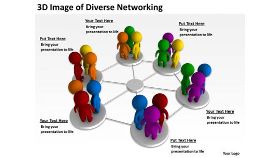 3d image of diverse networking ppt graphics icons powerpoint